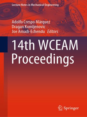 cover image of 14th WCEAM Proceedings